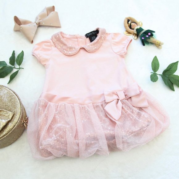 Cynthia Rowley Blush Pink Sequence Dress - Picture 3 of 5